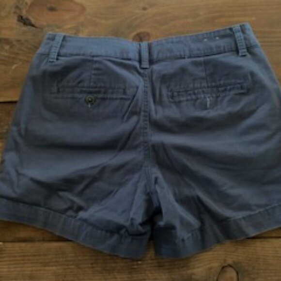 Sonoma Navy Blue Khaki Shorts Size 4 Mid Rise - Picture 2 of 2